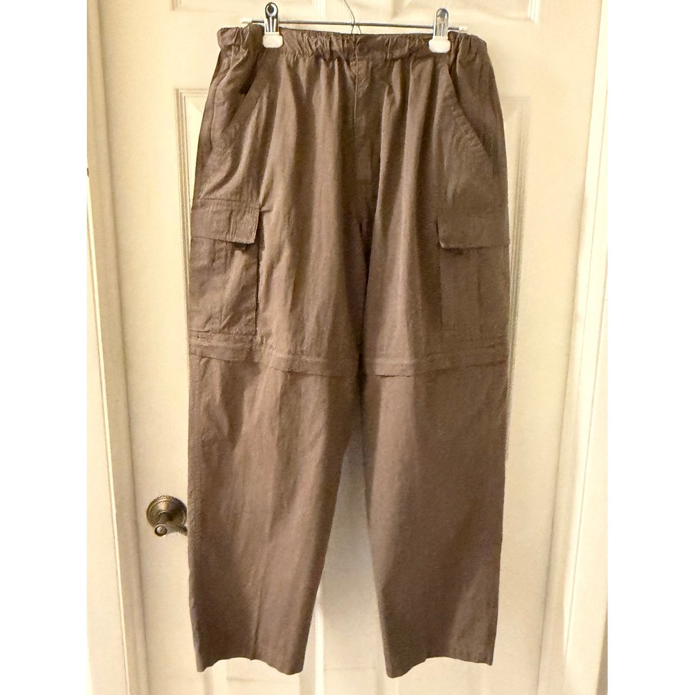 Vtg Outer Rim Cargo Pants Mens M Brown ZipOff Hiking Outdoor Cotton Gorpcore 90s